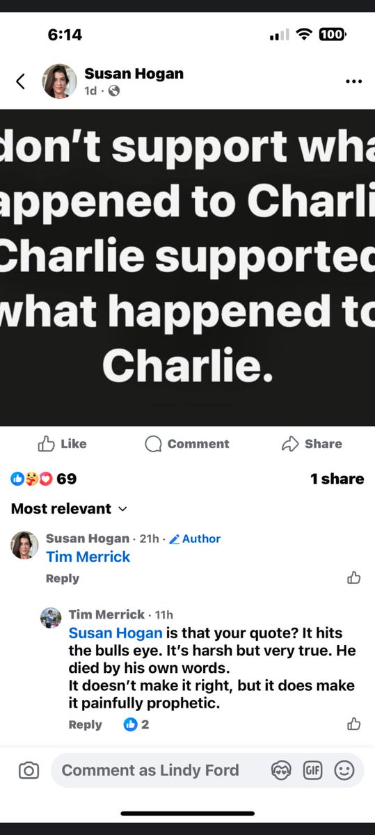 DanielleH4BoE's tweet photo. @libsoftiktok @oskyhighschool Tim Merrick is a Board of Education member in New Hanover NC! He seems to think Charlie's assassination was his own fault😡 https://t.co/GVVfc9CoGE