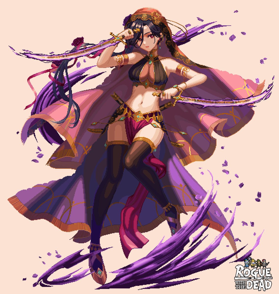 tsumugi_kokoro's tweet photo. 【ローグウィズデッド���
双剣ランドグリーズのドット立ち絵と一部アビリティアイコンも打ったのでそちらも合わせてよろしくお願いします！
#ログウィズ https://t.co/QnGpAEPjYN
