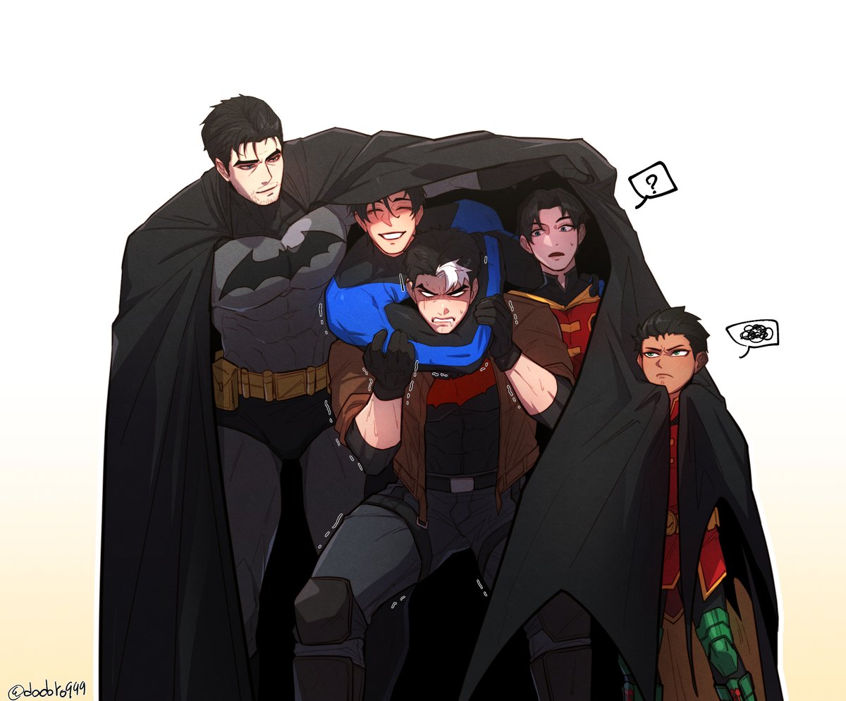 아빠 박쥐와 아기?새들
#Batfamily