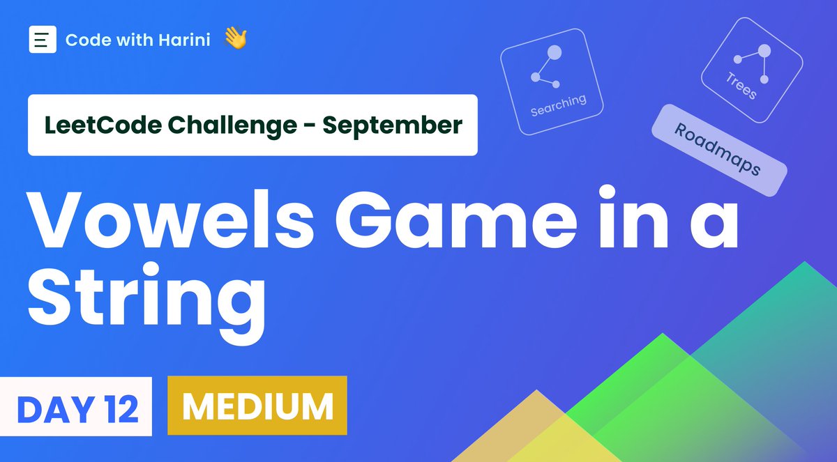 _CodeWithUs_'s tweet image. Sep day 12 Challenge is live, please do check it out ✅
youtu.be/lhqnPZRaRMI
.
.
.
.
.
.
.
.
.
.
.
.
.
#leetcodesolution #LeetCode #leetcodedaily #leetcodemedium #leetcodegrind
#faangprep #startup #dsa #string #codeexplain #coderlife #codingchallenge #prepareinterview
