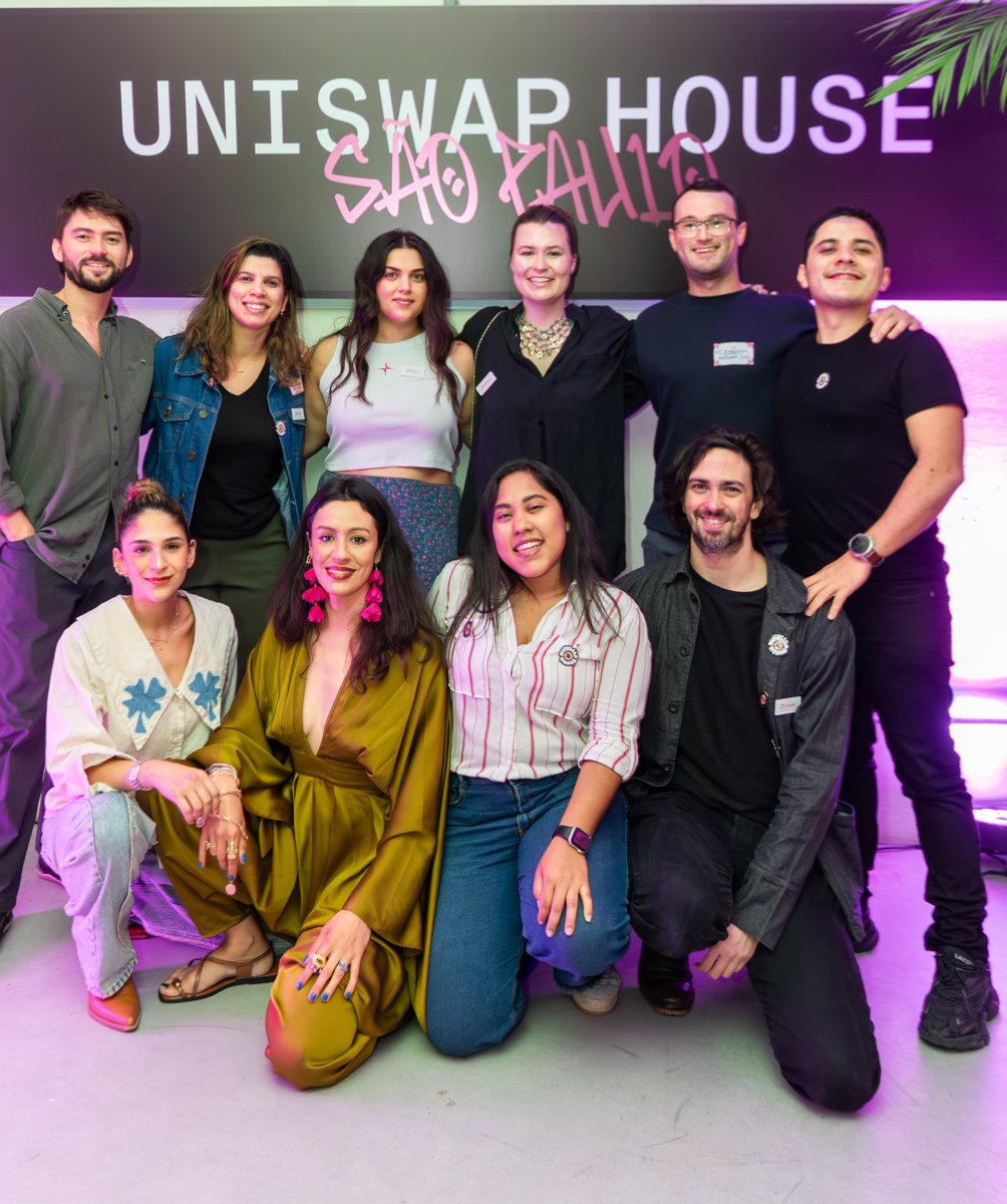 <a href="/Uniswap/">Uniswap Labs 🦄</a> House Brasil foi um sucesso absoluto graças a essa equipe e eu não tenho como agradecer o suficiente!

Dream team on a mission : 
acc/ 🇧🇷 
acc/ latam

<a href="/0xcush/">cush</a> <a href="/saramanj/">sara manjee</a> <a href="/MashaHealy/">Masha</a> <a href="/eli_engelman/">Eli Engelman</a> <a href="/anthonysurfermx/">Anthony C 🇲🇽 🦄</a> <a href="/iamlosi/">Losi</a> <a href="/nataliewillans1/">*\(^o^)/*</a> <a href="/sandraupgrade/">San</a> <a href="/Jardian00/">Jardian | Uniswap Labs</a>