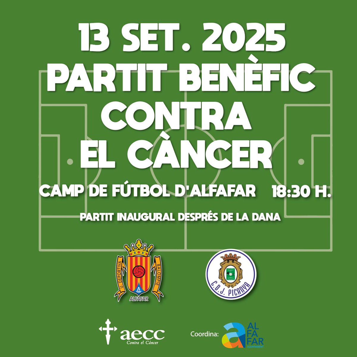 Que poco nos queda para poder disfrutar de nuestro campo.

Gracias <a href="/VillarrealCF/">Villarreal CF</a> <a href="/AytoAlfafar/">Ajuntament Alfafar</a> <a href="/FTA_CV/">Fun.Trinidad Alfonso</a>