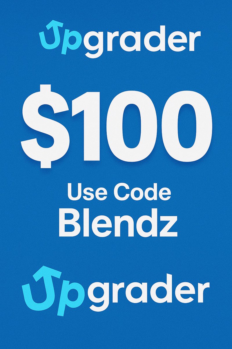 🎁$100 GIVEAWAY🎁 

✅ Follow <a href="/Upgradercom/">Upgrader.com</a> &amp; <a href="/BlendzBets/">Blendz</a> 
✅ RT &amp; Tag 2 Friends

Ends in 14 days!🍀