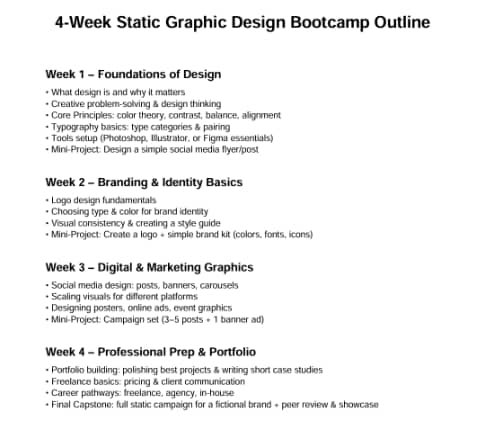 omoalhajaabiola's tweet image. Everyone will be in the general class for four weeks, then we allow you to chose between motion design and Ui/UX design after the completion of the first four weeks

What do you think we should include in this curriculum?