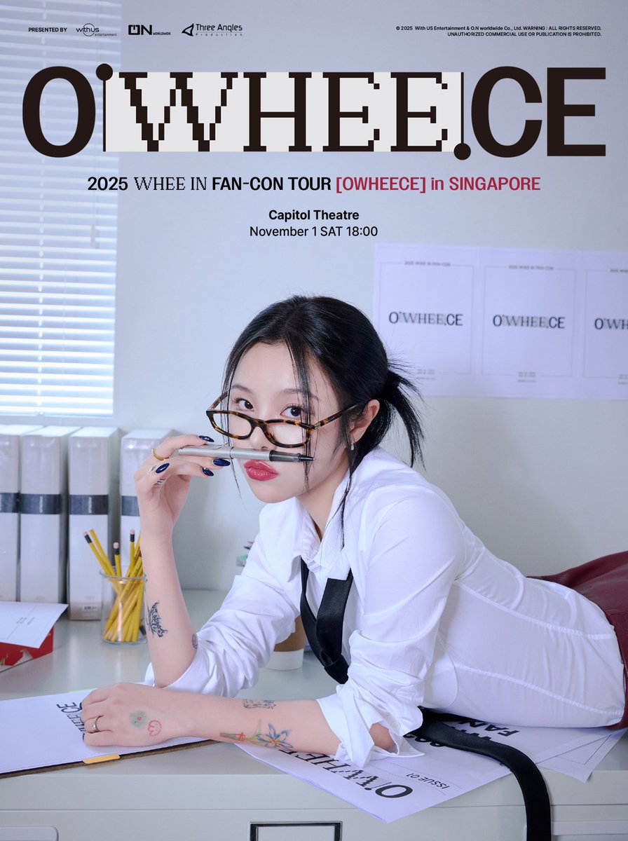 mykpopwire's tweet photo. 🇸🇬 [Event] 2025 Whee In FAN-CON TOUR [OWHEECE] in SINGAPORE

date: 01.11.2025 (Saturday)
time: 6:00pm
venue: Capitol Theatre
ticketing: https://t.co/M21AAR1fqp 

#WHEEIN 
#휘인 
@WheeIn_0fficial 
#WHEEININSG 
#OWHEECE 
@WITHUS_ent 
@o_n_worldwide 
@Threeanglespro 
#MYKPOPWIRE https://t.co/5ZPDKLo6Ep