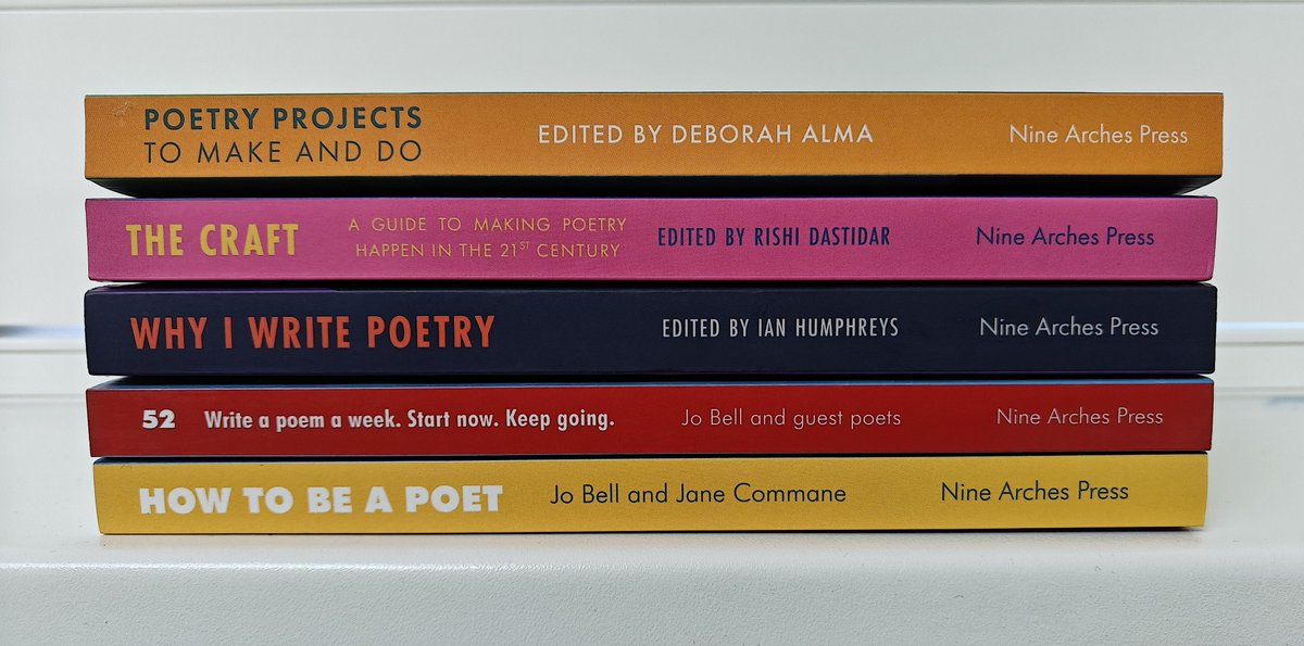Nine Arches Press (@ninearchespress) on Twitter photo In this month of beginning or returning to study, have you discovered our #poetry writing handbooks? Packed with essays, tips, examples and motivations, any title in our handbook series will help reinvigorate your writing this, or (any other) month.
ninearchespress.com/shop#!/Writing… In this month of beginning or returning to study, have you discovered our #poetry writing handbooks? Packed with essays, tips, examples and motivations, any title in our handbook series will help reinvigorate your writing this, or (any other) month.
ninearchespress.com/shop#!/Writing…