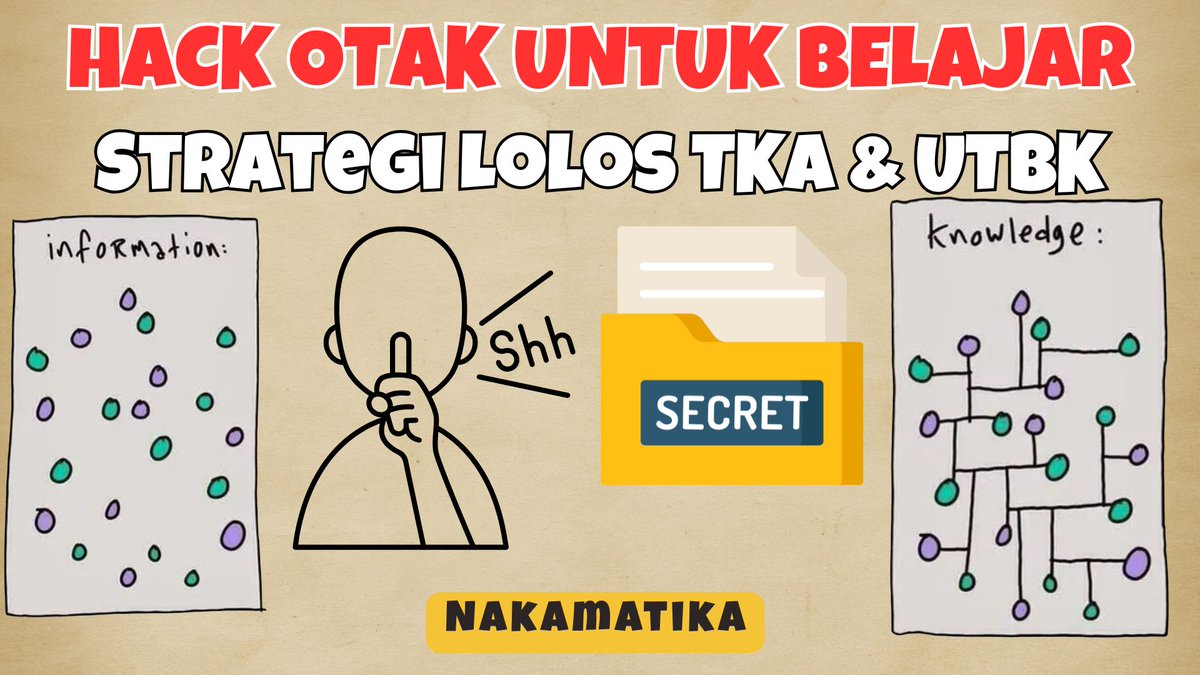 nakamatika's tweet image. Otak kita itu sengaja dirancang buat LUPA. Yes, lupa itu fitur, bukan bug.
Masalahnya, fitur canggih ini seringkali jadi penyebab utama kita GAGAL UTBK.

Kenapa materi penting malah ikut 'dibersihin' sama otak? Ada yang sering ngalamin?