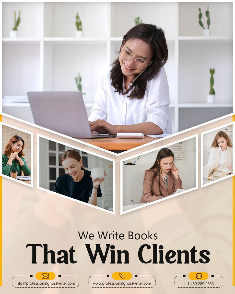 profghostwriter's tweet image. Build credibility and stand out in your industry.

#ProfessionalGhostwriter #YourVoiceOurCraft #BookWritingService #GhostwritingExpert #BookEditing #WriteToday #GhostwritingTruth #Bestsellers #ProWriters