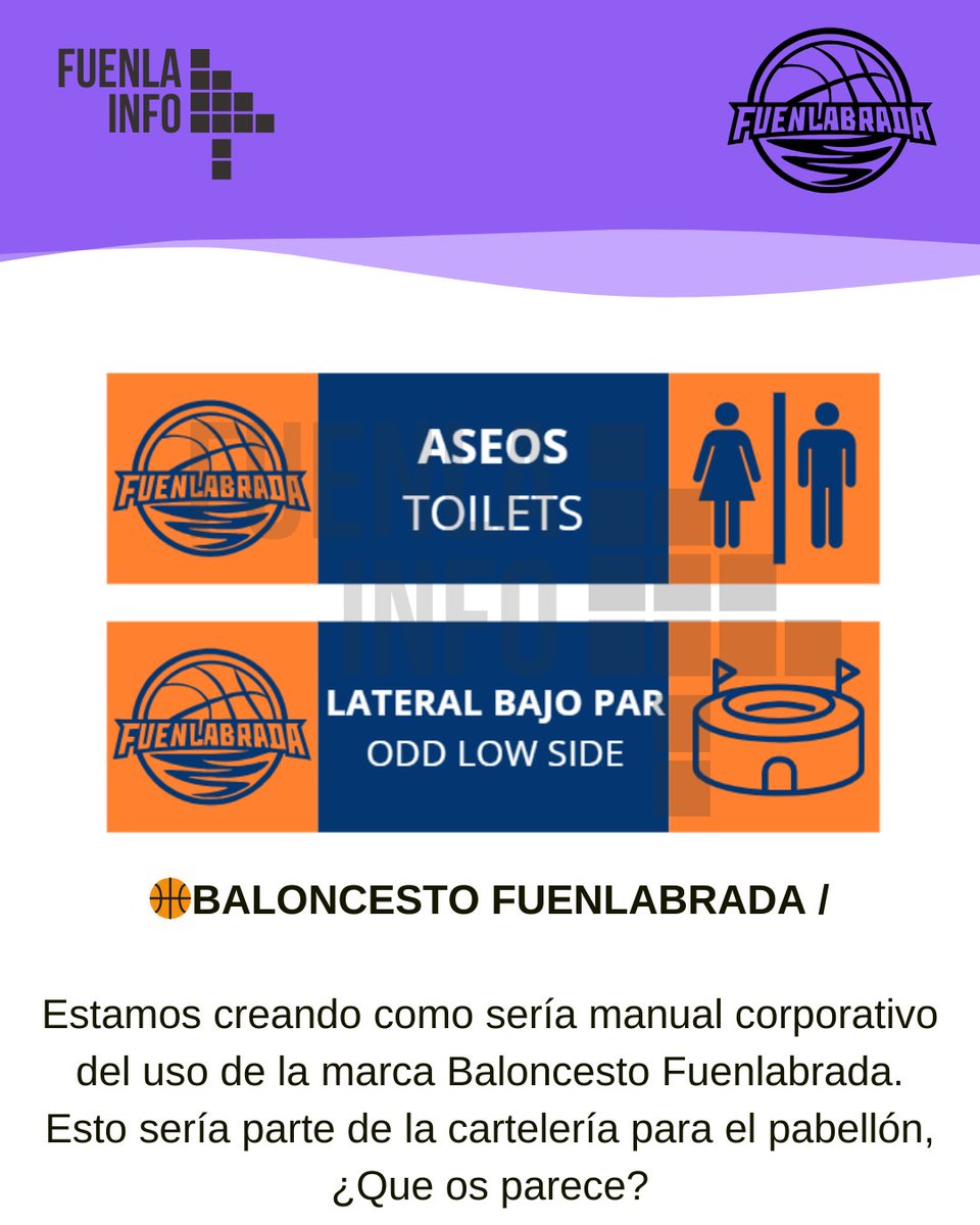 🏀Puede ser un buen comienzo para renovar la imagen en cuanto a cartelería y publicidad al pabellón, que tanta falta hace y con lo que estamos haciendo un proyecto, que publicamos hace poco
