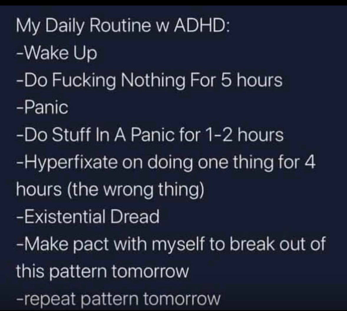 ADHD Memes (@adhdforreal) on Twitter photo 