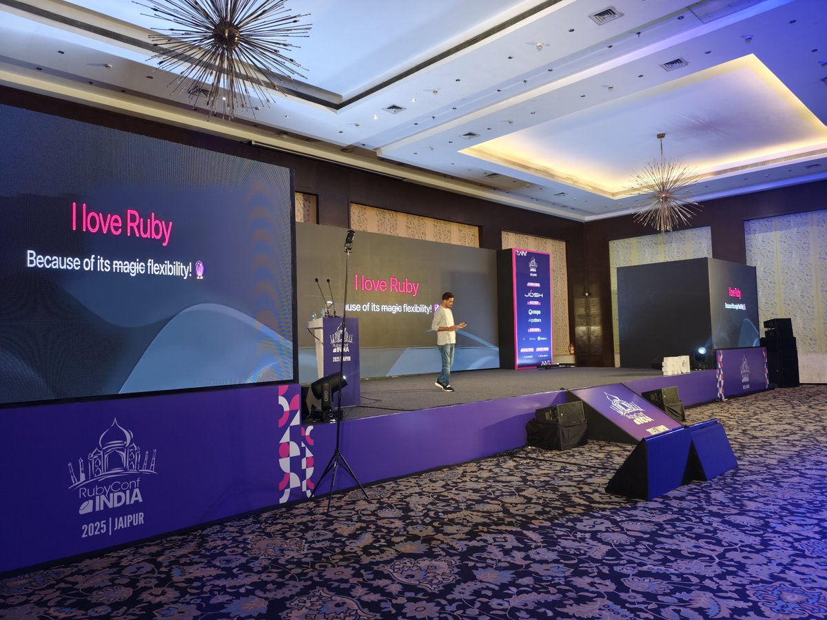 RubyConfIndia tweet media