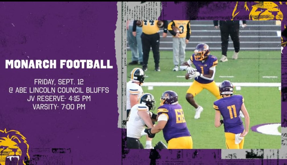 Monarchs travel to CBAL for week 3. #Monarchs <a href="/AdMonarchs/">MonarchsAD</a>