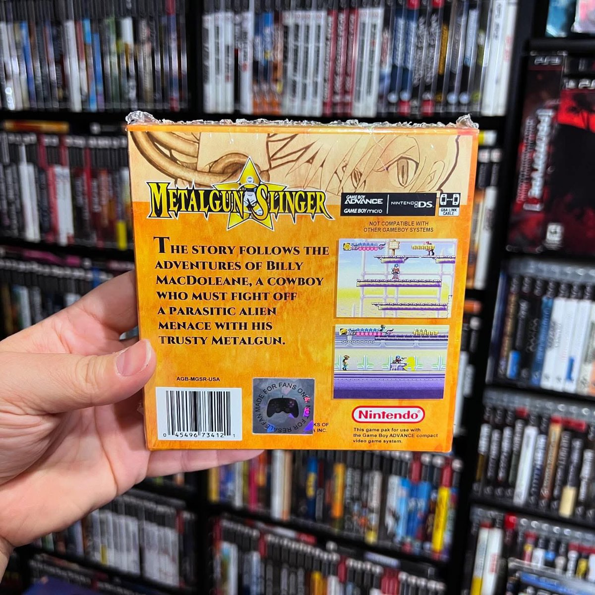 Thanks again Project Retro Games! Can’t wait to play this! #metalgunslinger #gameboy #nintendo #gameboyadvance #videogames #retrogaming #gamerahmer #gameroom #games #projectretrogames