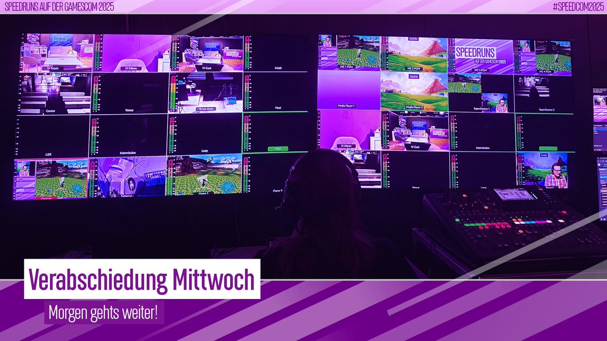Tja und das war es schon wieder vom ersten Tag von Speedruns auf der gamescom. Das ging schnell oder? 

Keine Sorge, der Mittwoch war ein Fachbesucher Tag, hat später angefangen und früher aufgehört. Ihr dürft euch also auf jede Menge mehr Content für die folgenden 4 gamescom