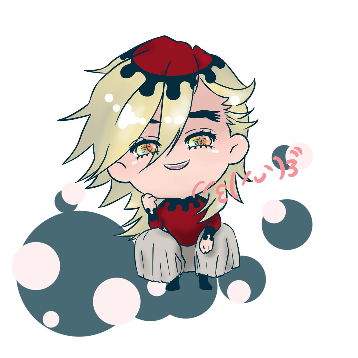 色つけれた⁽⁠⁽⁠ଘ⁠(⁠ ⁠ˊ⁠ᵕ⁠ˋ⁠ ⁠)⁠ଓ⁠⁾⁠⁾
瞳かわいく色塗れたと思うー
#ちびキャラ #童磨 #ファンアート #fanart