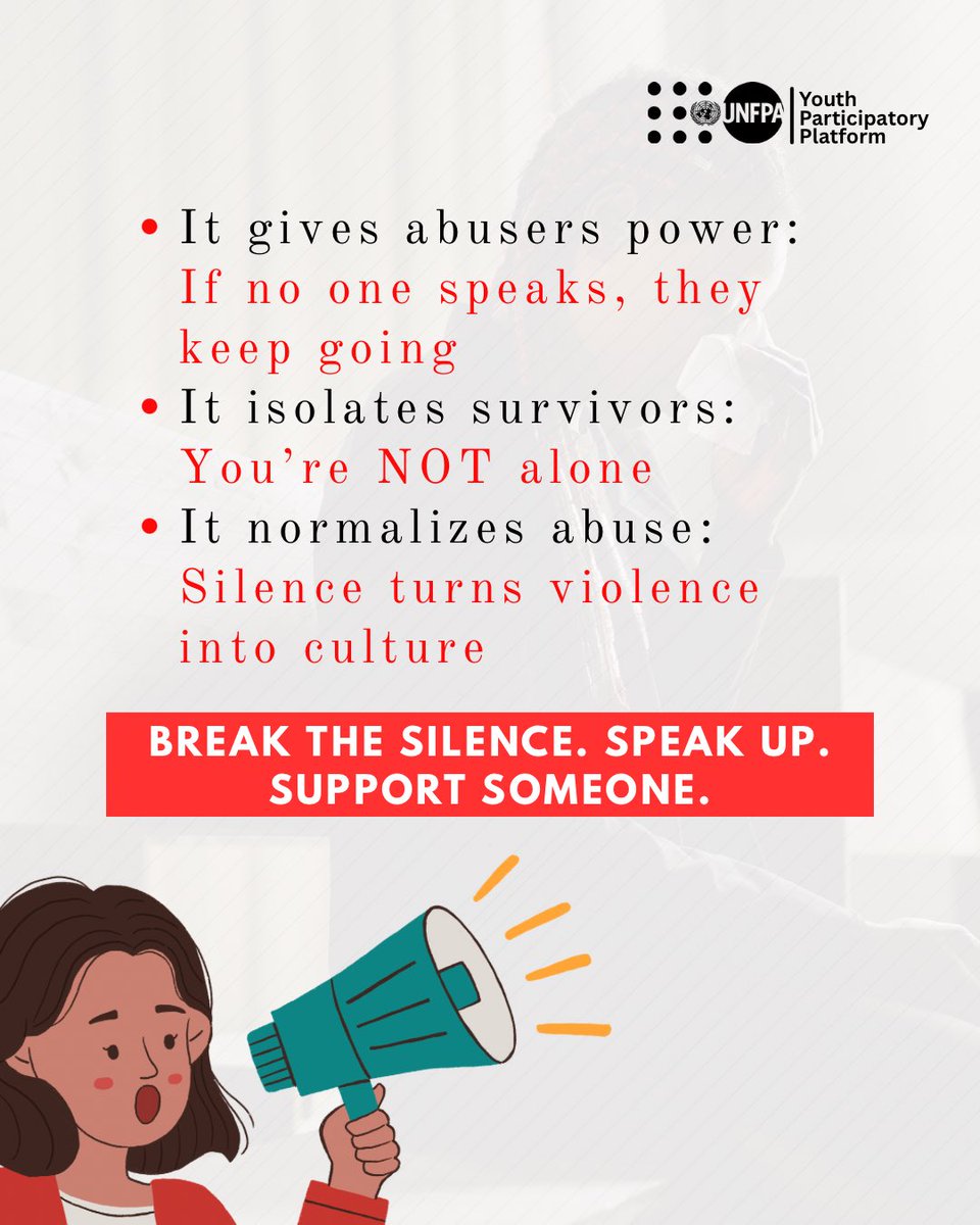 Silence isn’t just quiet, it’s dangerous. When we don’t speak out, we give power to abusers, isolate survivors, and allow violence to become “normal.”