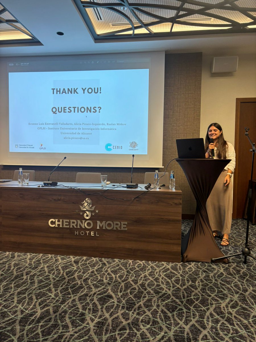 🚀 Hoy en #RANLP2025 🇧🇬, <a href="/Alicia_Picazo/">Alicia</a>  presenta:
 “Detection of AI-generated Content in Scientific Abstracts”, junto a <a href="/estevanell_luis/">Ernesto Luis Estevanell</a> y <a href="/ruslanmitkov/">Ruslan</a>  Mitkov.
🔎 Un trabajo sobre cómo detectar resúmenes científicos generados por IA.

#GPLSI #IA #PLN #NLP #Investigación