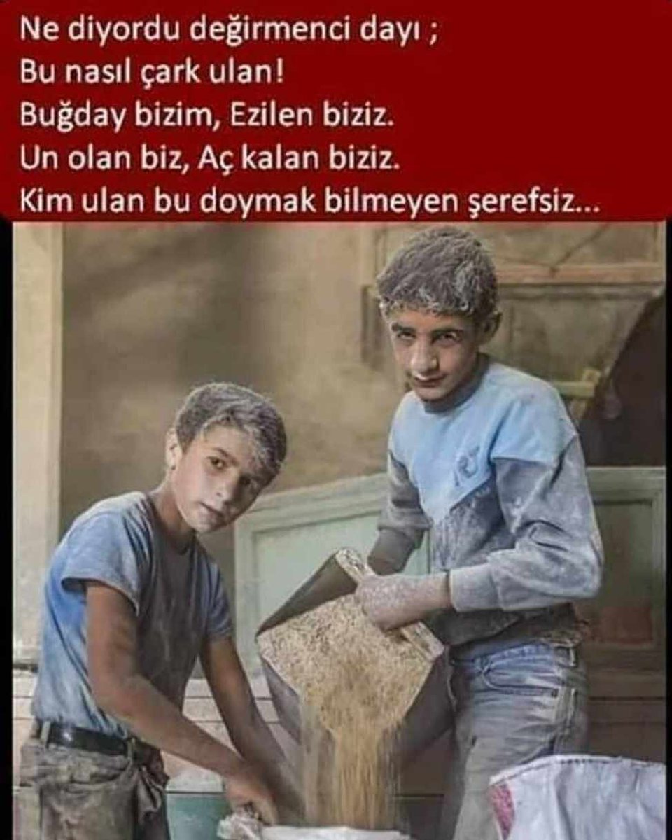 Ekrem İmamoğlu 
Bu halkı sefalete mahkum edenler elbet hesap verecek yıllarca halkın parasını çebine dolduranar elbet kan kusacak Allah mühlet verir ama ihmal etmez!