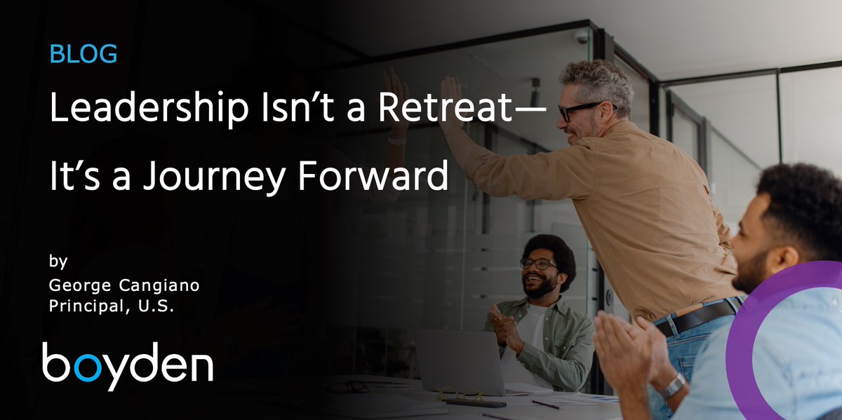 Leadership isn’t a retreat—it’s a Forward. 

Boyden’s George Cangiano explores how purposeful offsites build connection, clarity, and shared ownership, turning gatherings into lasting impact for teams and culture.

Read more >> boyden.com/media/leadersh…