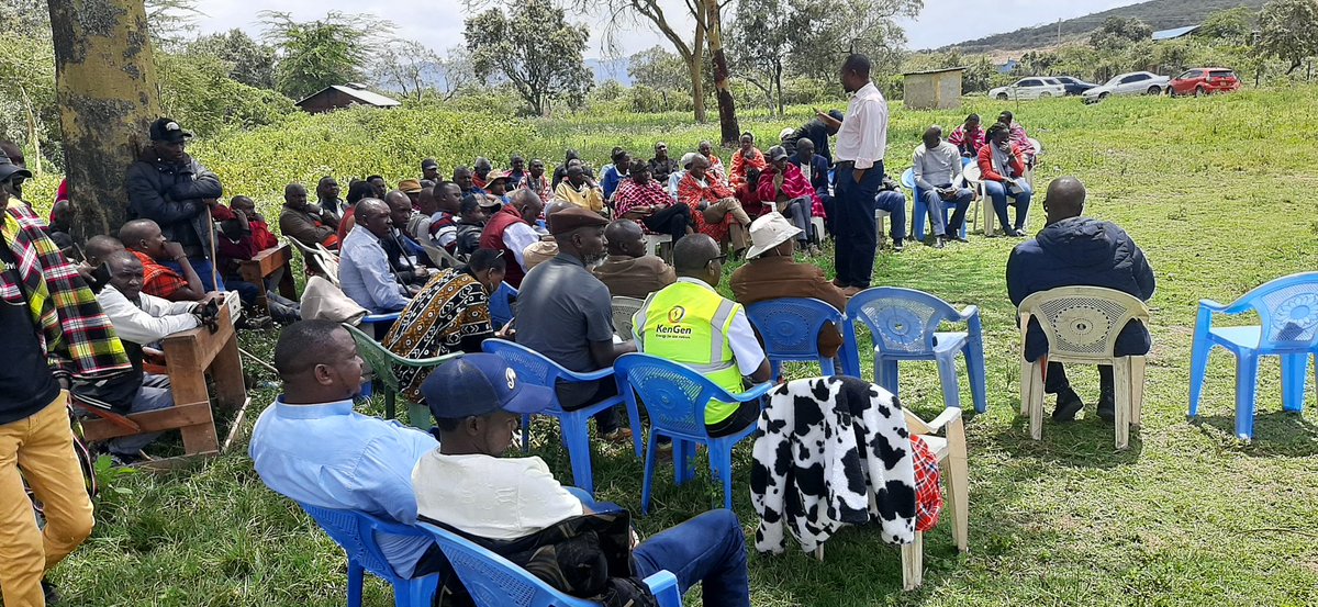 wewaodongo's tweet photo. At the Narasha community forum on the Olkaria project, voices of the people took center stage. Respecting #FPIC &amp; #HumanRights is key to fair, sustainable energy development.
#CommunityEngagement #Kenya https://t.co/SaN2zQb9Rd