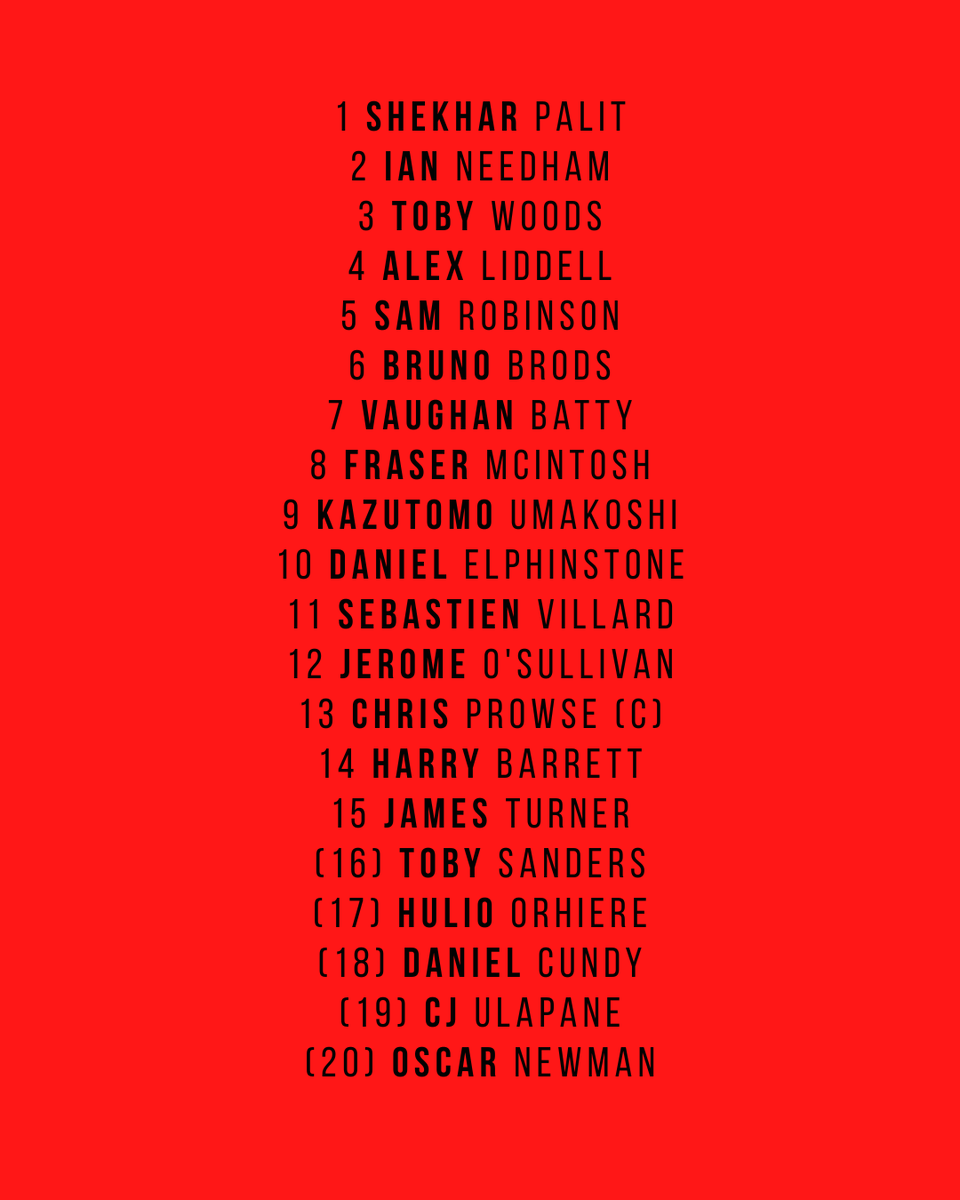 📣 TEAMSHEET DROP 📣
We’re ready. We’re loud. We’re Millwall.

❤️🤍🖤 Let’s bring the energy.

#millwALL #rugbyfamily #mensrugby #london #greenwich #canarywharf #docklands #towerhamlets