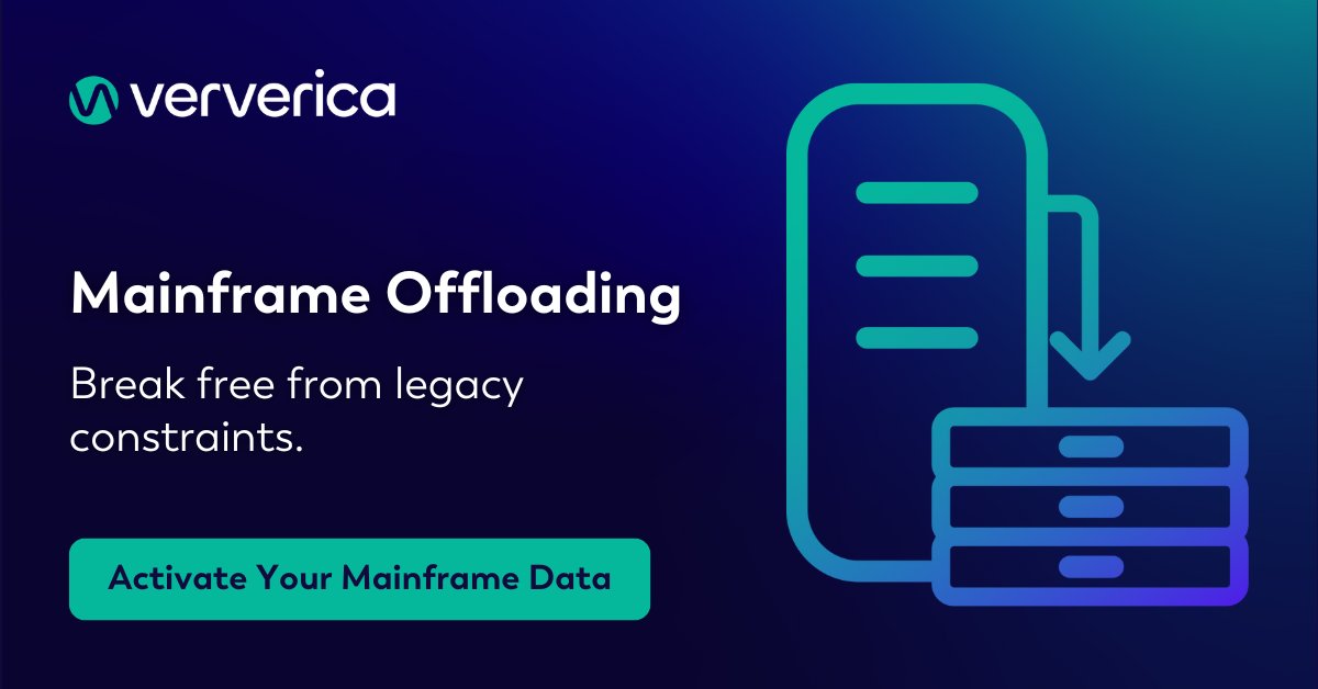 VervericaData's tweet image. Get offload workloads from mainframes into scalable, real-time data pipelines 💪
👉 Explore to learn why mainframe offloading is the smarter approach to mainframe modernization.
hubs.li/Q03H2MGk0
#ApacheFlink #StreamingData #MainframeModernization #RealTimeAI