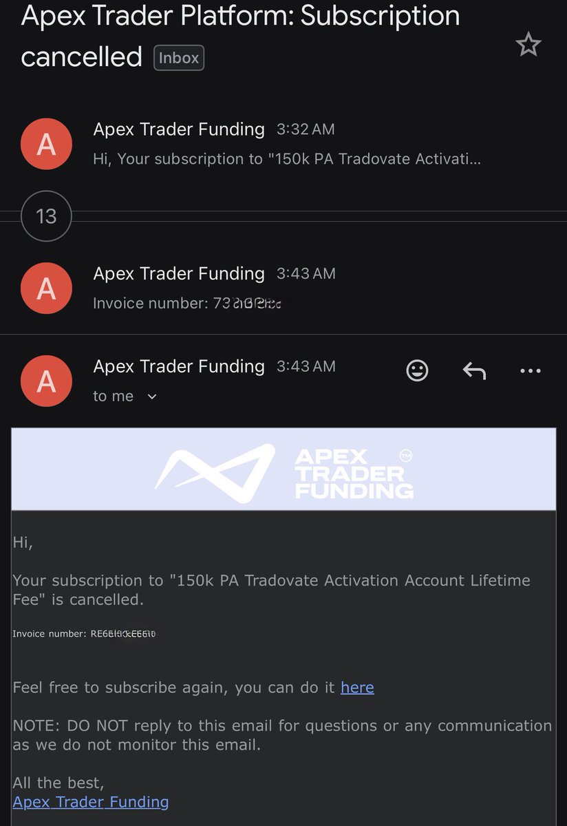 Rohit Kumar (@mstarrohit) on Twitter photo September has turned out to be one of my worst months‼️‼️
Lost all 20 live PA accounts with <a href="/ApexTradeFund/">ApexTraderFunding</a>
Lost CFD live funded accounts too — even the ones sitting on $10k profit without withdrawing.
And the only reason was GREED.
Greed to make money fast.
Greed to chase September has turned out to be one of my worst months‼️‼️
Lost all 20 live PA accounts with <a href="/ApexTradeFund/">ApexTraderFunding</a>
Lost CFD live funded accounts too — even the ones sitting on $10k profit without withdrawing.
And the only reason was GREED.
Greed to make money fast.
Greed to chase