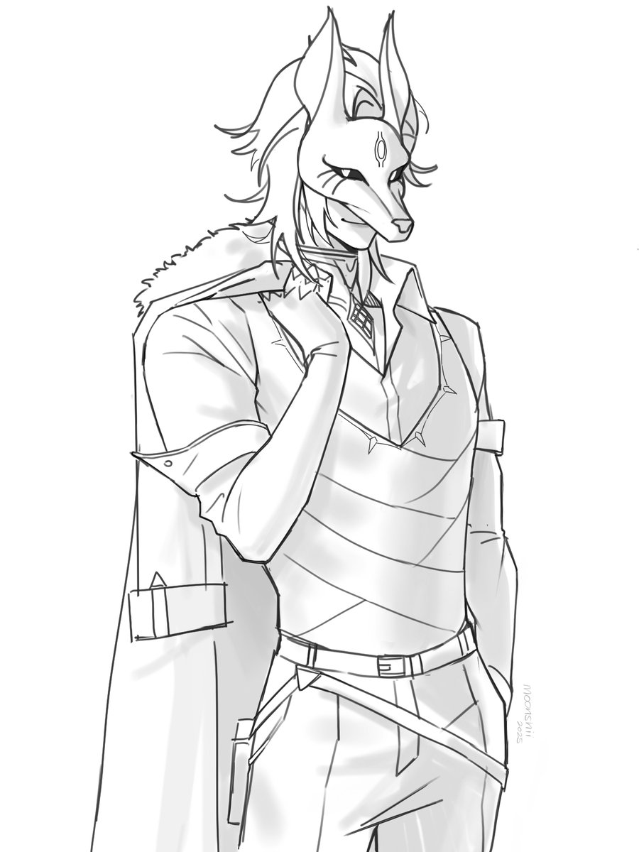 I know i should wait more but I like showing off art as soon as possible lol.

Sketch of the new design