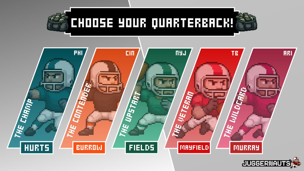 Introducing Juggernauts Player Pick 'Em! 
It's FREE, easy, and comes with a $50 USDC prize!

Rules:
1. Follow us <a href="/0xJuggernauts/">Juggernauts Sports</a> 
2. Join our Telegram community: t.me/JuggernautsSpo…
3. Like and retweet this post
4. Comment below which player will score the most