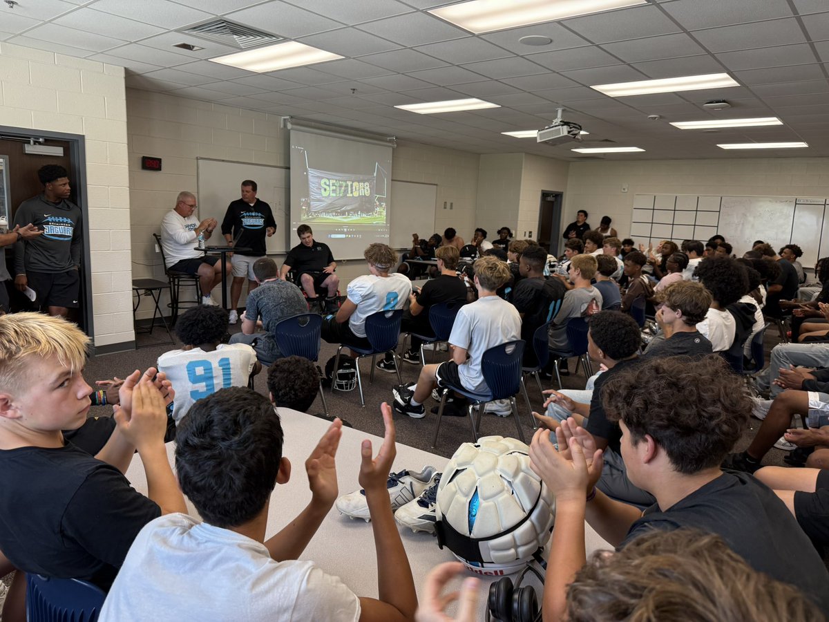 Huge thank you to <a href="/JacobOldknow/">Jacob oldknow</a> for his inspirational message to our team today! Thanks so much for sharing your story with us!!
<a href="/CoachTonyLotti/">Coach Tony Lotti</a>