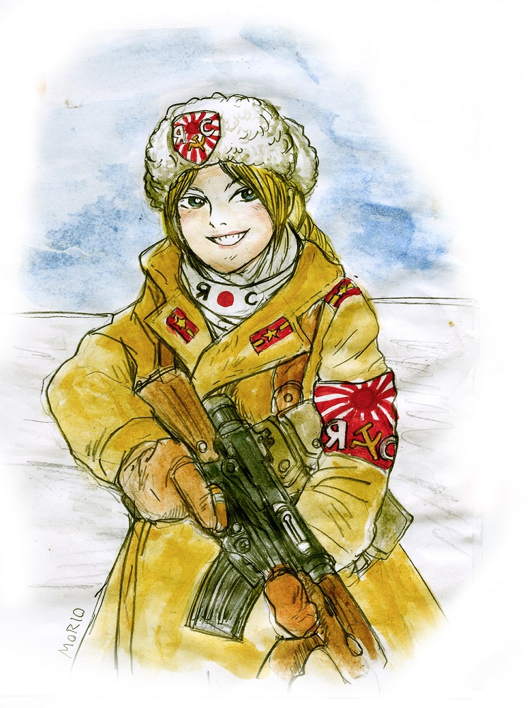 「終戦時のアレコレを考えるとソ連邦に日本の一部が占領・吸収されるのは十分有り得て、」|松本森男のイラスト