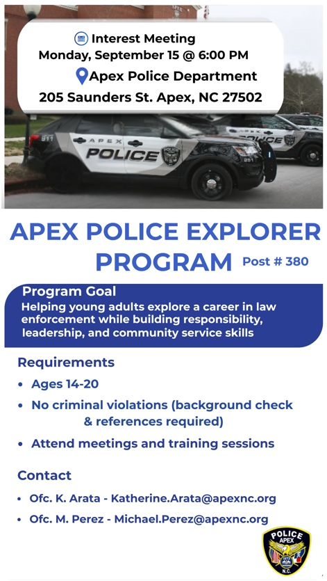 Apex Police Department tweet media