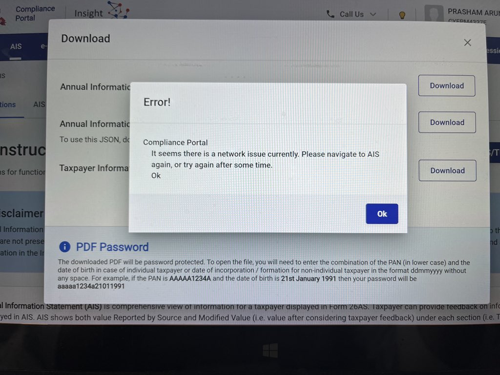VirenDoshi2's tweet photo. Facing this issue since last 2-3 hours and every day after midnight. @IncomeTaxIndia @FinMinIndia @Infosys https://t.co/g42XMao2SY