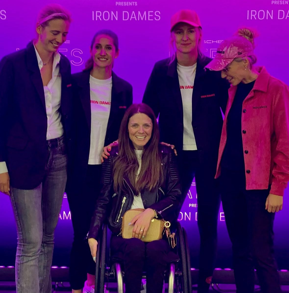 The Iron Dames team met the only female tetraplegic driver Nathalie McGloin at the Porsche Lates event in Silverstone!