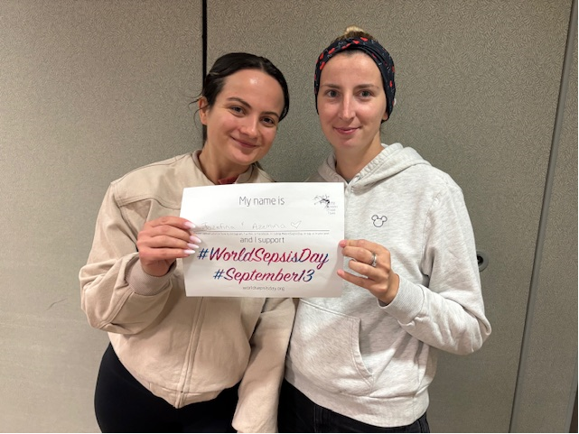 JPipta's tweet photo. #Corewellhealth Staff at Troy hospital showing support for #WorldSepsisDay even when they are performing a training day. Sepsis awareness can happen anywhere. Knowing the signs can save a life. https://t.co/1m9tWGhBnn