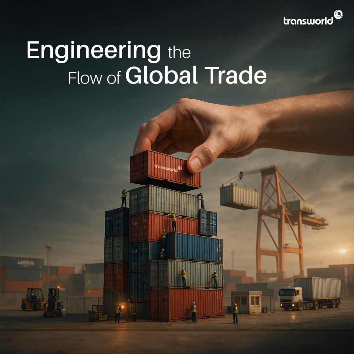 TransworldTweet's tweet photo. Engineering smarter, safer, and stronger container flows. Because every container is a building block of trade.
Know More: https://t.co/OOcrbcZyK5
#Transworld #Shipping #Logistics #FreightForwarding #ShipChartering #ContainerFlows #GlobalTrade #BuildingTrade #SupplyChain #ContainerMovements