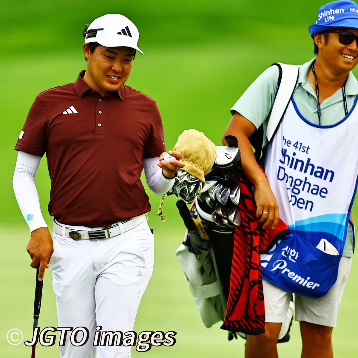 JGTO_official's tweet photo. 日韓亜共催トーナメント⛳️
#shinhandonghaeopen 第2ラウンド
JGTO選手は23名が予選通過
#永野竜太郎 #李尚熹 #吉田泰基 の3名がトップと一打差の2位タイで朝からの決勝ラウンドへ駒を進めた👍 https://t.co/dAMVF4XNqu