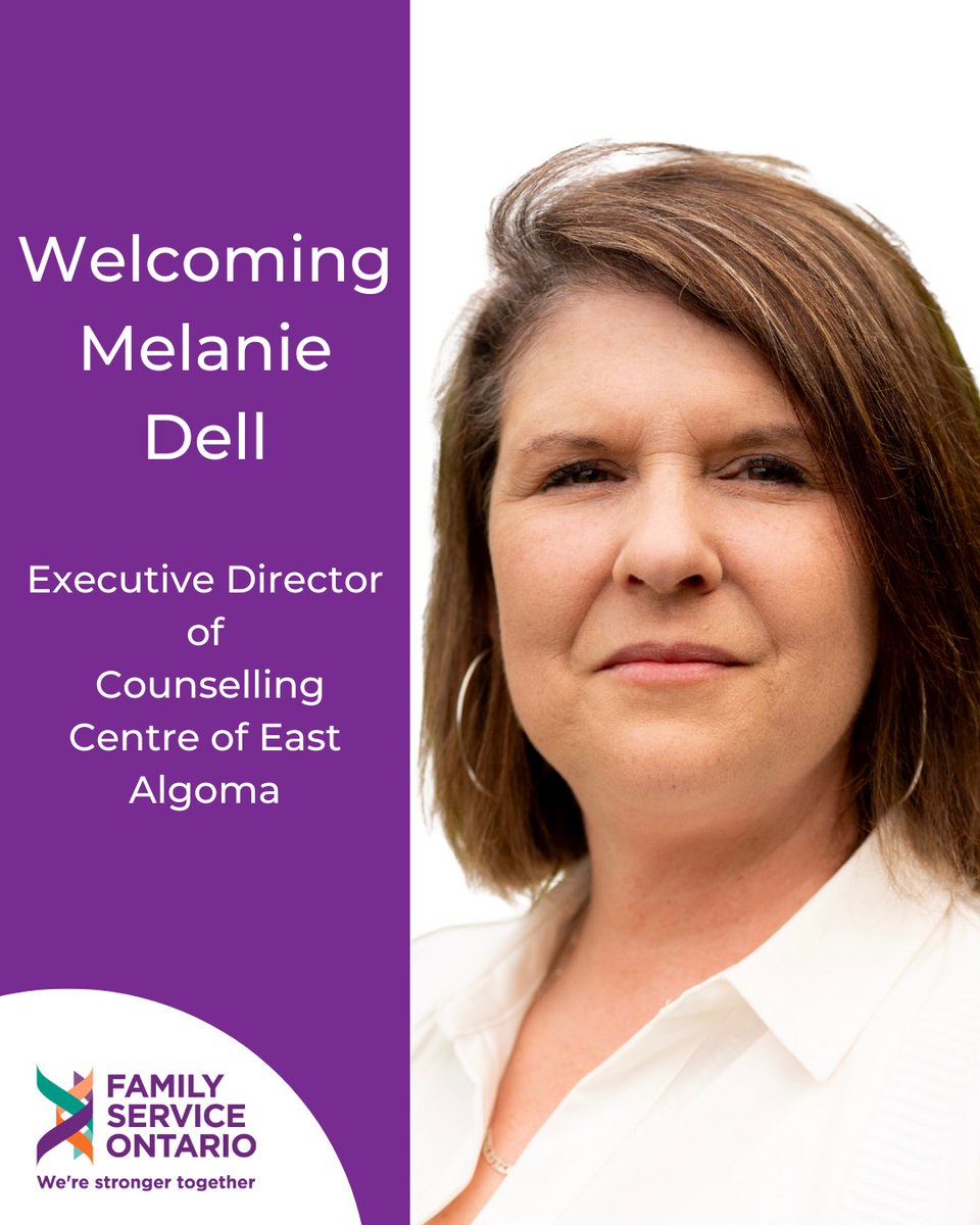We're so pleased to welcome Melanie Dell as the new Executive Director of the Counselling Centre of East Algoma! With extensive experience in family services and trauma-informed care, she’s eager to strengthen her community's supports.