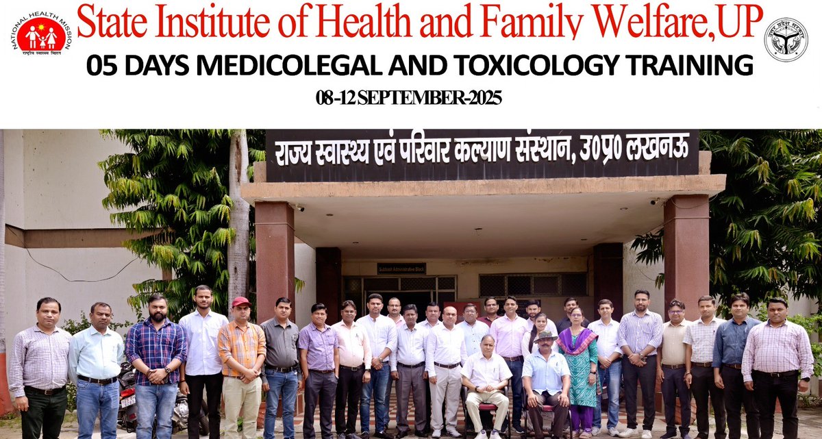 sihfwup's tweet photo. One Day ABDM Trainig and 05 Days Medico-Legal Training succesfully completed todat at State Institute of Health &amp; Family Welfare, Uttar Pradesh. https://t.co/4VFso6CGyU