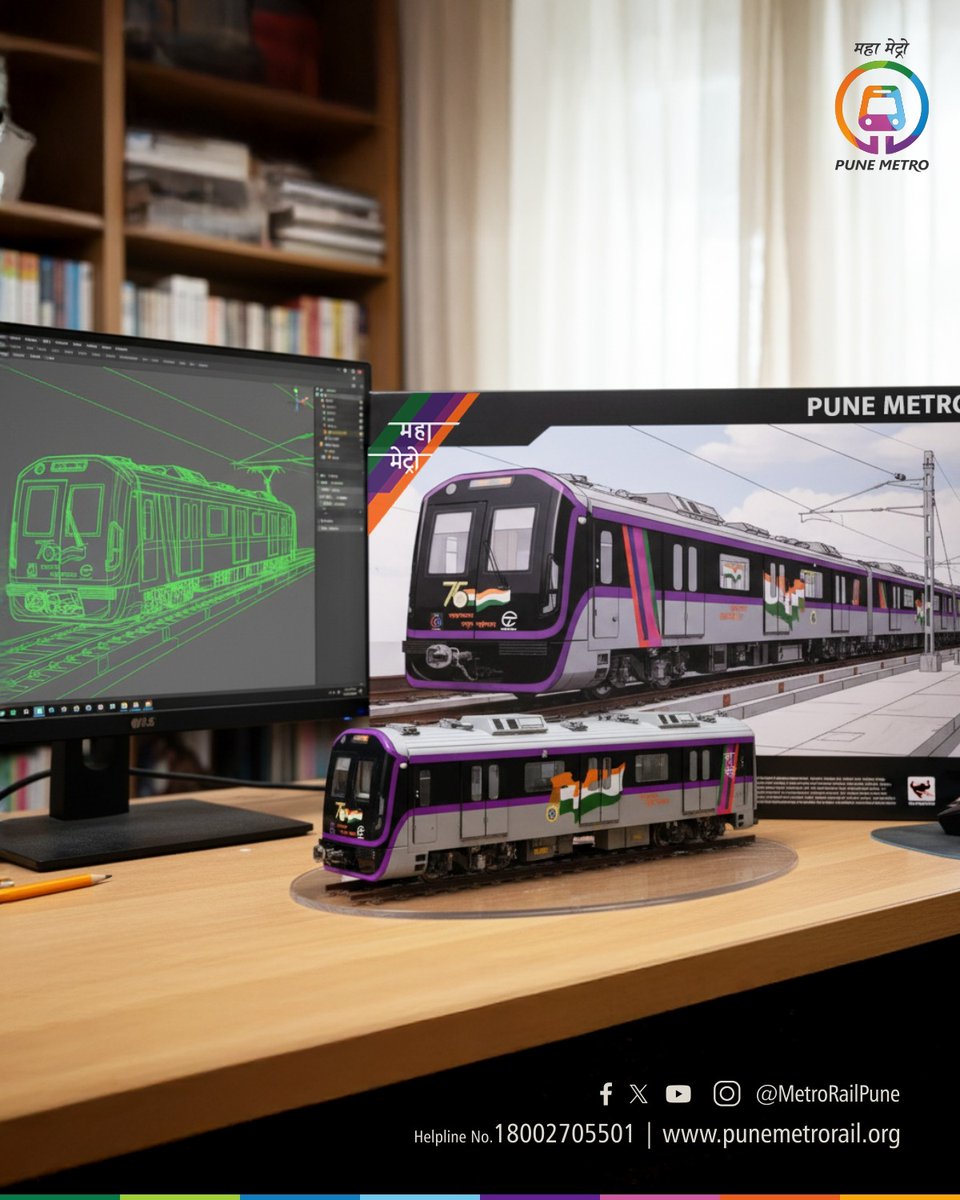 Not just a ride, now a vibe! Pune Metro joins the Nano Banana trend.

#PuneMetro #MahaMetro #nanobanan #nanobananatrend #nanobananamodel #punecity #पुणेमेट्रो #महामेट्रो