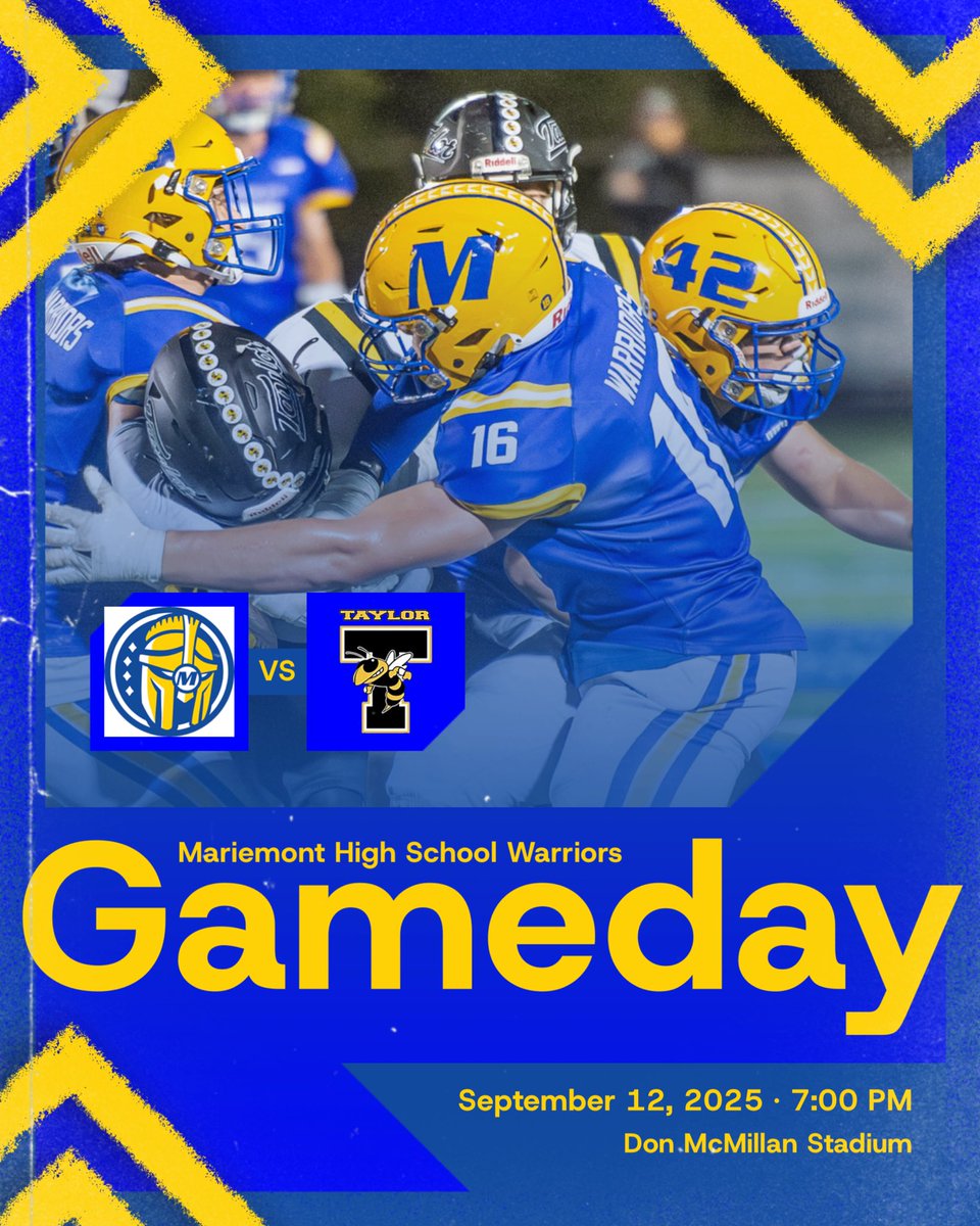 🚨Week 4🚨

🆚 Taylor Yellow Jackets

⏰7pm

📍Don McMillan Stadium

#GoWarriors
#faMily