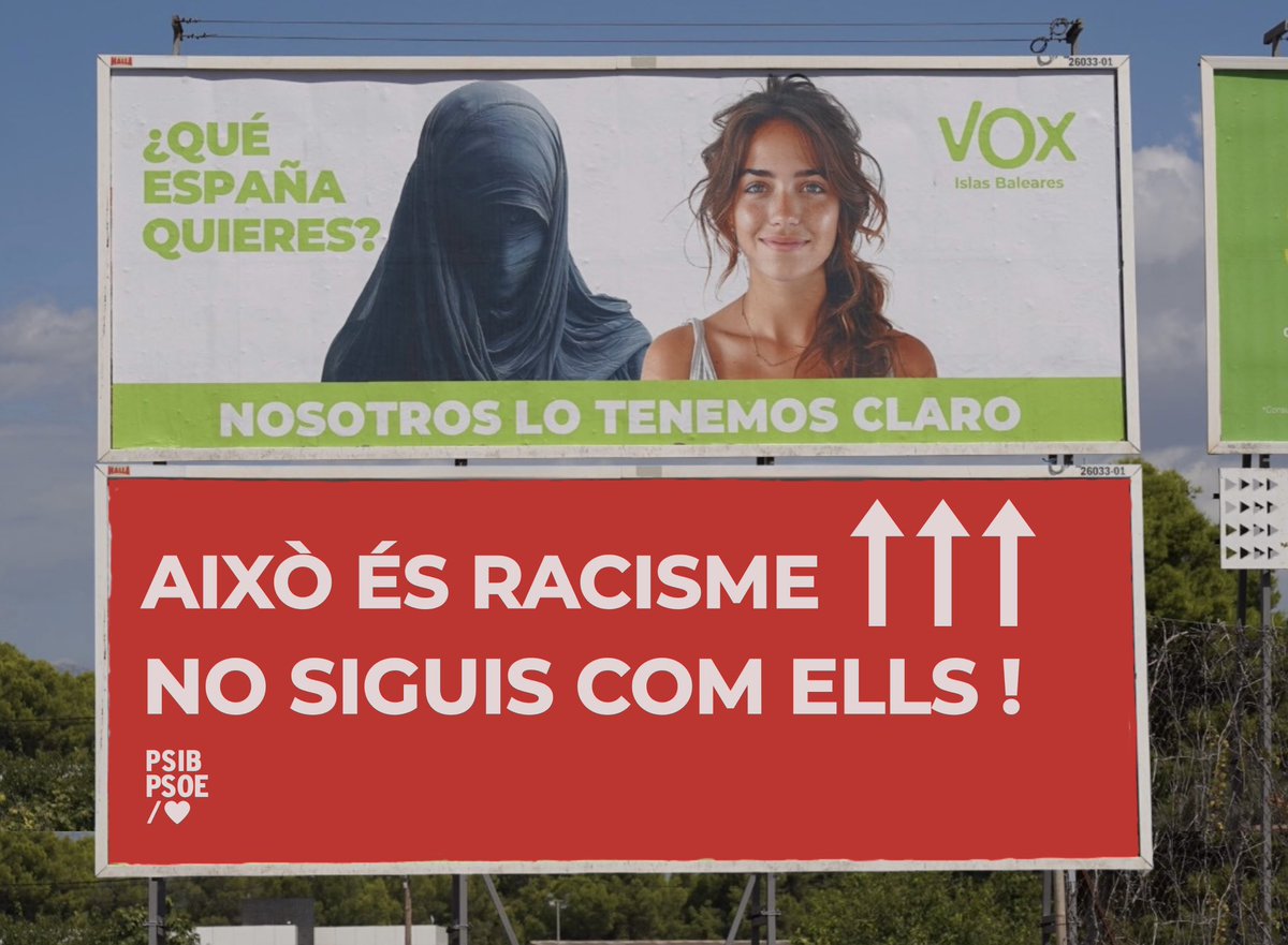 Això és RACISME,
no siguis com ells🤮
