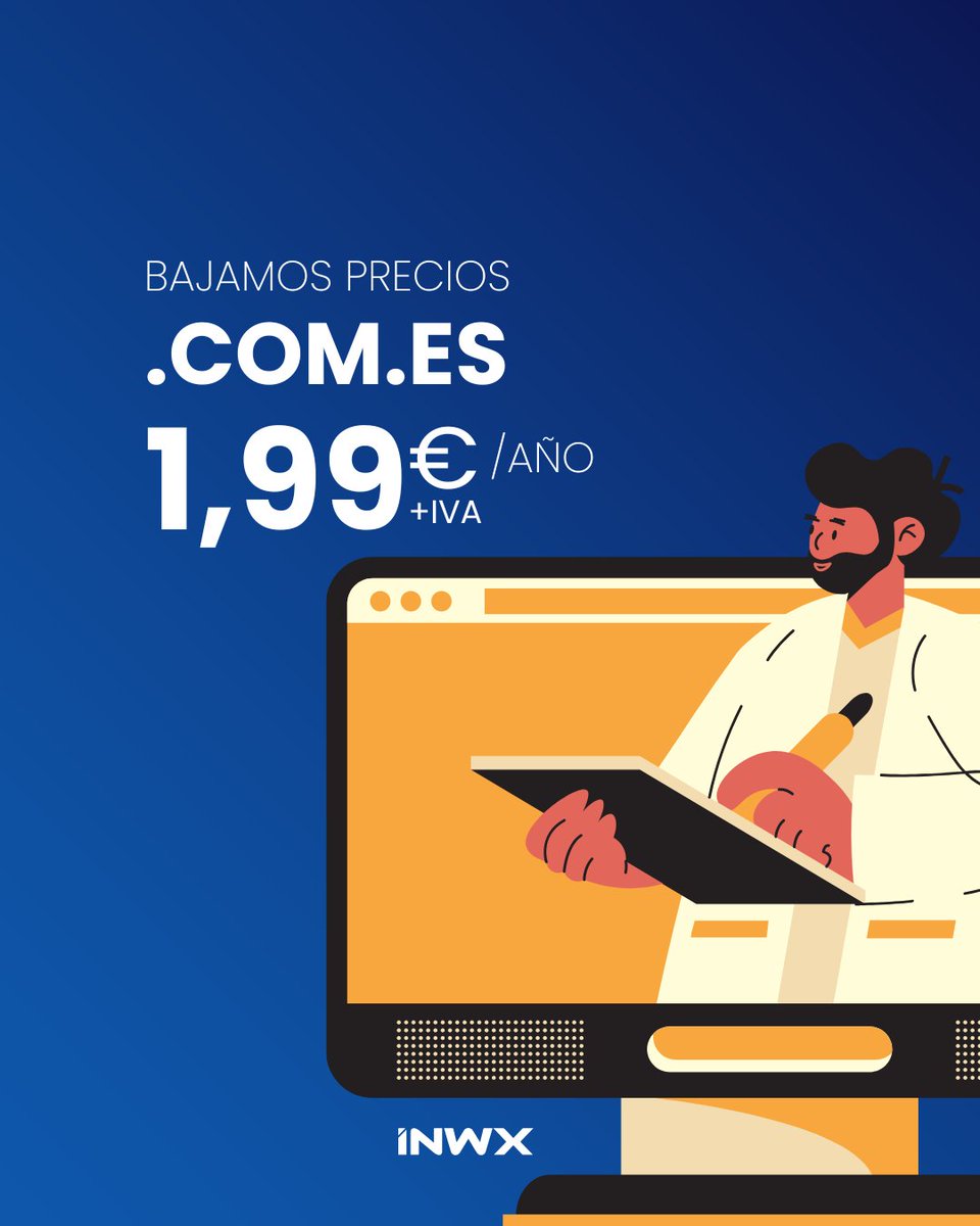 🚀 En <a href="/inwxES/">INWX España - Expertos en dominios</a> revisamos precios para que tu dominio no cueste un ojo de la cara.
👉 Ahora el .com.es está a solo 1,99 €+IVA para nuevos registros y renovaciones.
Disponible tanto para nuevos como actuales clientes.
¡Aprovéchalo ya!