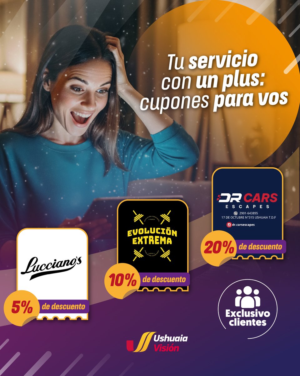 ¿Sos cliente? Sos especial 💙

✨ Tenés descuentos exclusivos en +30 comercios adheridos.

¿Todavía no los usaste? ¡No los dejes pasar!