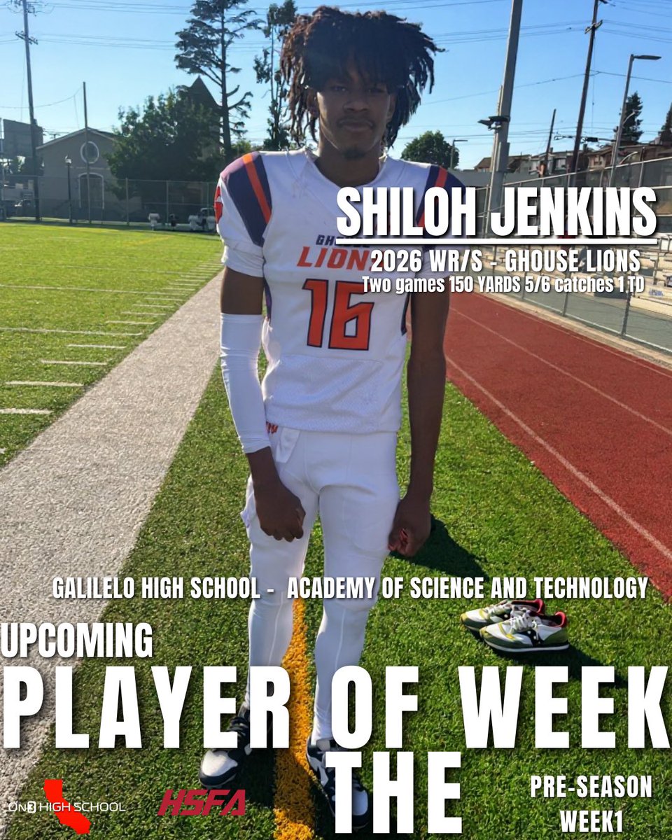 shilohjenkins0's tweet image. Shiloh Jenkins | WR | Class of 2026
6’2” 175 | Galileo HS (San Francisco, CA)
4.5 40 | 3.0+ GPA

📊 Last 2 Games (Scrimmage + Week 1):
5 Catches | 150 Yards | 1 TD | YAC + Big Play WR

#CaliFootball #recruting #CIF