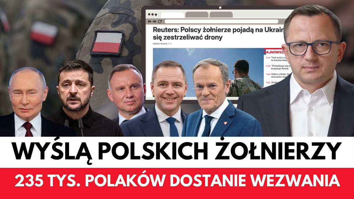 🚨 Stało się! Tusk wyśle polskich żołnierzy na Ukrainę – Zełeński ogłasza sukces, a Polacy pytają, kto naprawdę wydał rozkaz…
👉 Do tego 235 tysięcy Polaków dostanie wezwania od wojska – nawet 60-latkowie! Czy to przygotowanie do tego, by zrobić z nas mięso armatnie?
🤯 Afera z