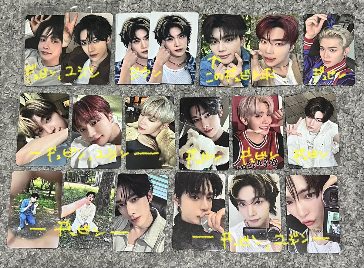 mj_yoon's tweet photo. ゼベワン ZB1 シリアル 交換 ktown4u 特典 トレカ

譲 ジウン ハンビン ハオ メテュ テレ リッキー ゴヌク ユジン シリアル4枚

求 ジウン ギュビン ユジン （同種） シリアル2700/枚

郵送にての交換希望🙇🏻
まとめて交換＋シリアル買取の場合2550/枚
お気軽にお声掛けください https://t.co/i3cEBHtmkw