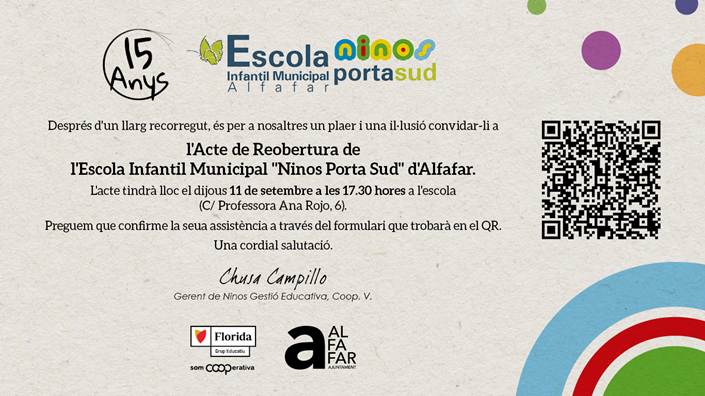 Miquel_R_C's tweet image. Ahir fou un dia especial per a l'escola infantil #Ninos d'#Alfafar: acte de reobertura d'un centre arrasat per la #DANA! Celebrant el ressorgiment, la resiliència, els suports rebuts... I l'esperit cooperatiu d'un projecte d'escola 💪🫂 #SomCooperativa @floridauni @AytoAlfafar
