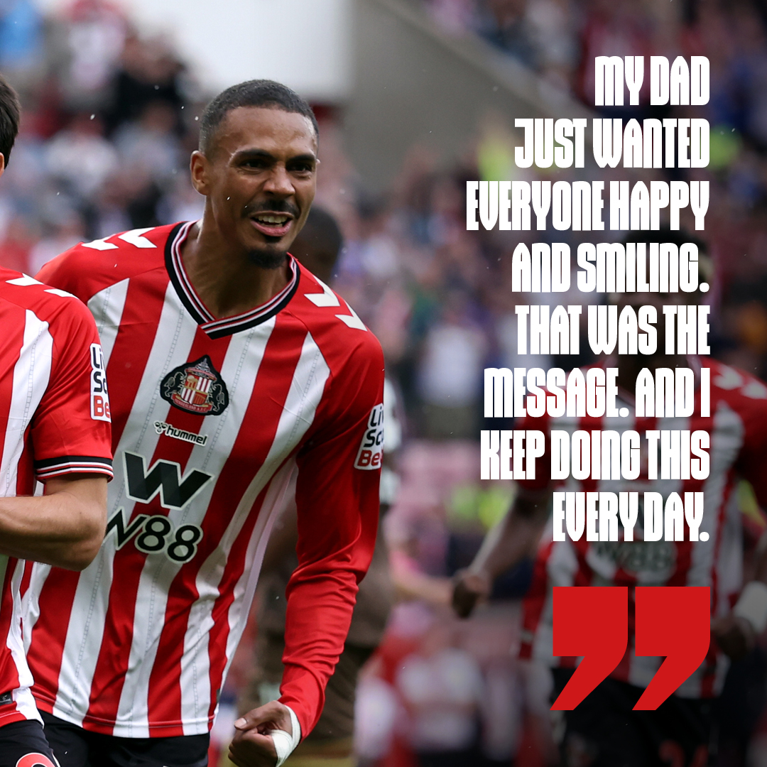 SunderlandAFC's tweet photo. Every pass, every tackle, every goal - Enzo Le Fée carries more than football on the pitch.

A story of loss, resilience, and love that never leaves him ❤️

#TogetherAgainstSuicide