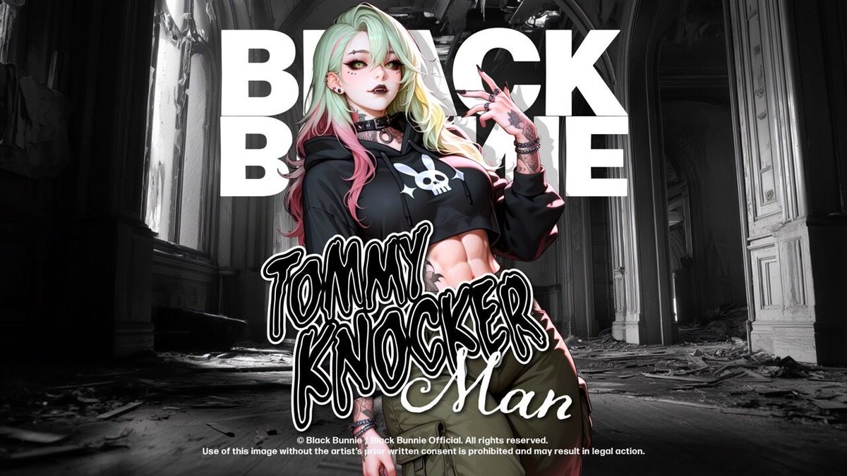 Black_Bunnie87's tweet photo. “Tommyknocker Man” crawls out today.
https://t.co/mmanAq4dVO
Metal. Dark EDM. Horror B-movie chaos.

The new video is premiering tonight, watch it if you dare. 💚

#tommyknockerman #blackbunnie #darkhop https://t.co/wAfQcIvSmf